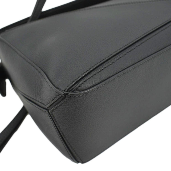 LOEWE Puzzle Small Leather Shoulder Bag Black