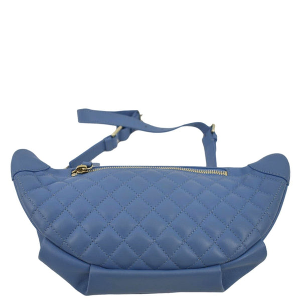 CHANEL Bi Classic Quilted Lambskin Leather Waist Bag Blue