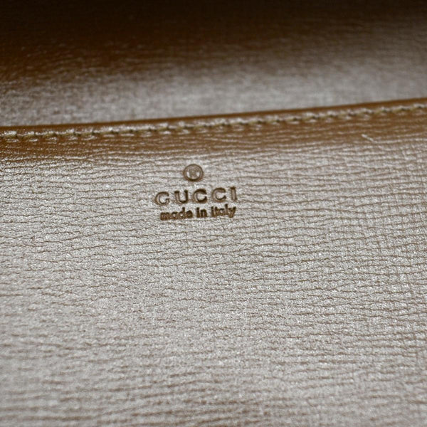 GUCCI Horsebit 1955 GG Supreme Canvas Crossbody Chain Wallet Beige 621392