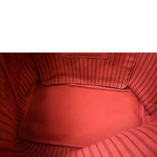 LOUIS VUITTON Neverfull GM Damier Ebene Tote Shoulder Bag Brown