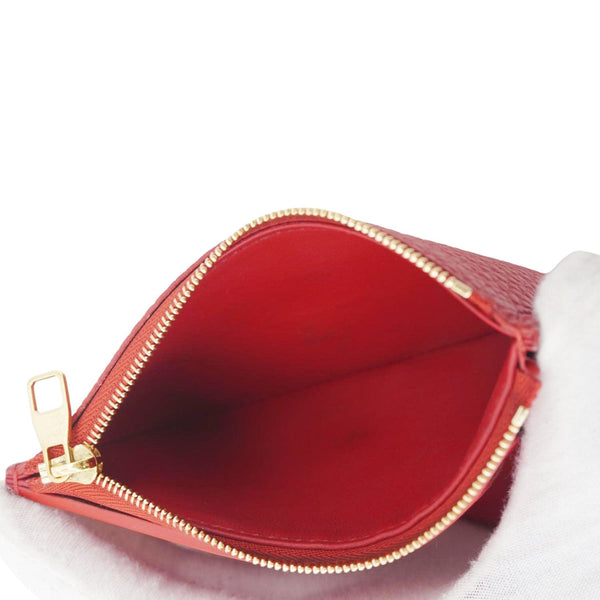 LOUIS VUITTON Capucines Taurillon Leather Compact Wallet Red