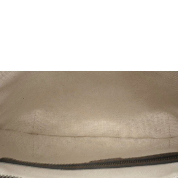 GUCCI Ophidia Web Half Moon GG Supreme Canvas Hobo Bag Beige 598125
