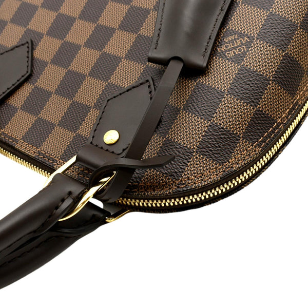 LOUIS VUITTON Alma BB Damier Ebene Satchel Crossbody Bag Brown