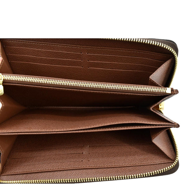 LOUIS VUITTON Monogram Canvas Zippy Wallet Brown