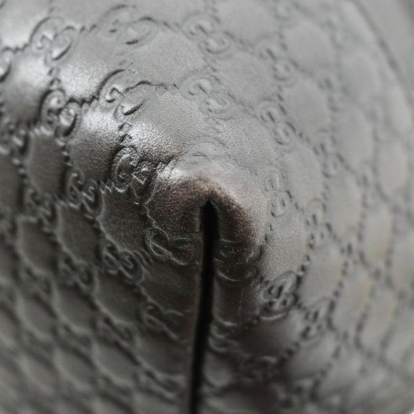 GUCCI Bree Medium Leather Top Handle Shoulder Bag Dark Brown 353120