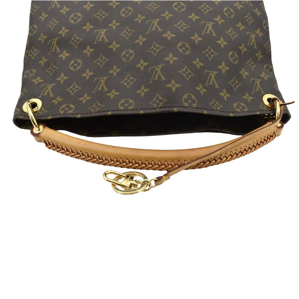 LOUIS VUITTON Artsy MM Monogram Canvas Hobo Bag Brown