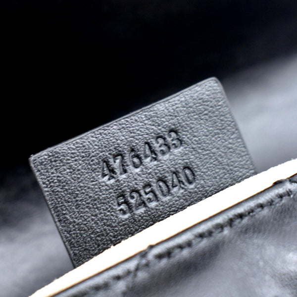 GUCCI GG Marmont Super Matelasse Leather Crossbody Bag Black 476433