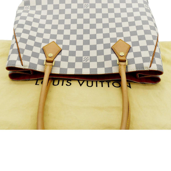 LOUIS VUITTON Calvi Damier Azur Shoulder Bag White