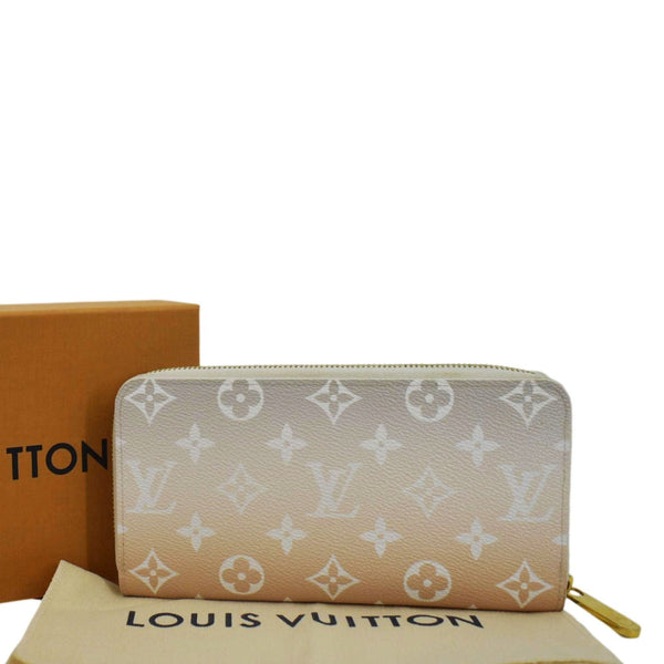 LOUIS VUITTON By The Pool Zippy Mnogram Coated Canvas Wallet Brume