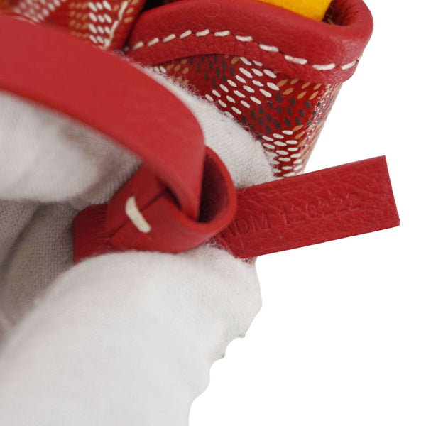 Goyard Saint Louis PM Tote Bag Leather Tag with Branding