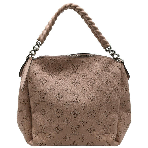 Louis Vuitton Babylone Mahina Leather Satchel Bag Pink - Back