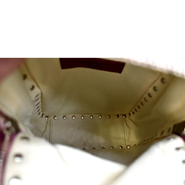 VALENTINO Garavani Rockstud Leather Backpack Pink