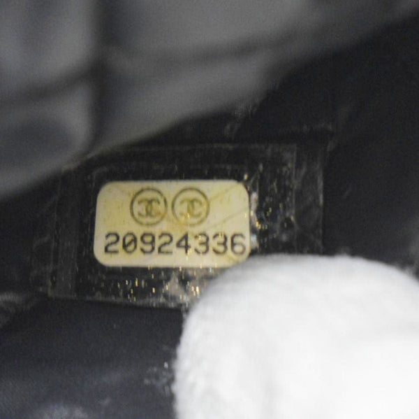 CHANEL Classic O-Case Caviar Leather Zip Pouch Black