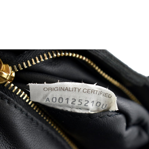 BOTTEGA VENETA Cassette Intreccio Leather Crossbody Bag Black