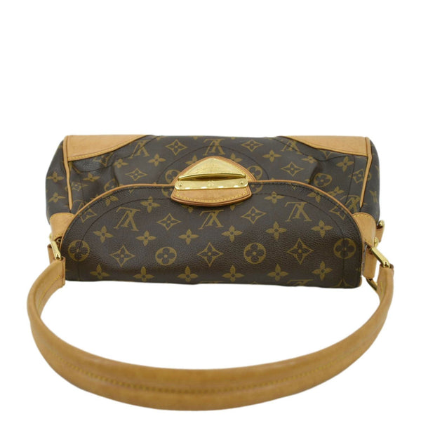 LOUIS VUITTON Beverly MM Monogram Canvas Satchel Bag Brown