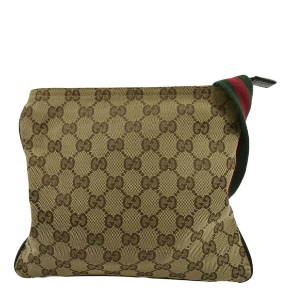 GUCCI GG Monogram Canvas Web Small Messenger Bag Beige 146309