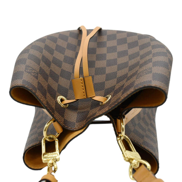 LOUIS VUITTON Neonoe Damier Ebene Shoulder Bag Safran Yellow
