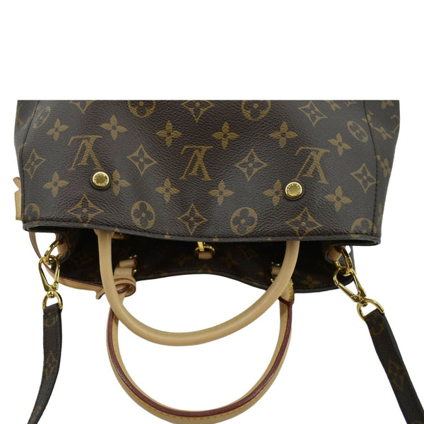 LOUIS VUITTON Montaigne MM Monogram Canvas Shoulder Bag Brown