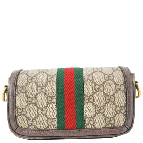 GUCCI Ophidia Super Mini GG Supreme Canvas Shoulder Bag Beige 795466