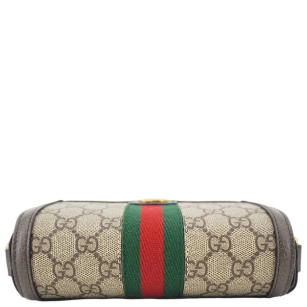 GUCCI Ophidia Super Mini GG Supreme Canvas Shoulder Bag Beige 795466