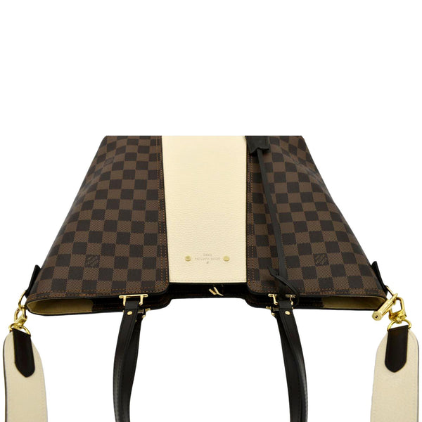 Louis Vuitton Jersey Damier Ebene Tote Shoulder Bag - Top