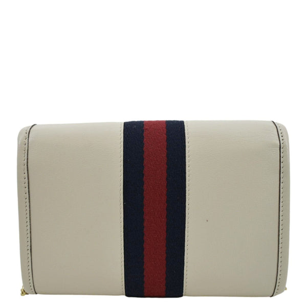Gucci Rajah Mini Leather Shoulder Bag In White