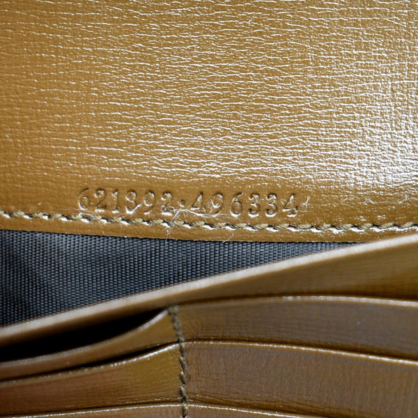 GUCCI Horsebit 1955 GG Supreme Canvas Crossbody Chain Wallet Beige 621392