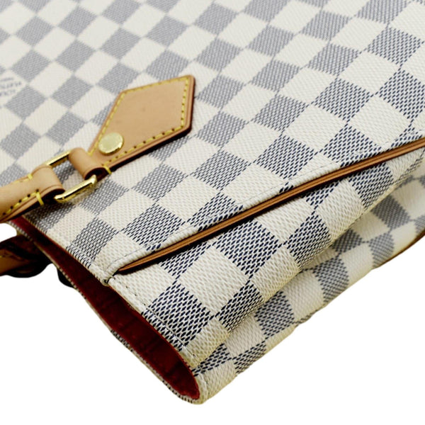 LOUIS VUITTON Calvi Damier Azur Shoulder Bag White