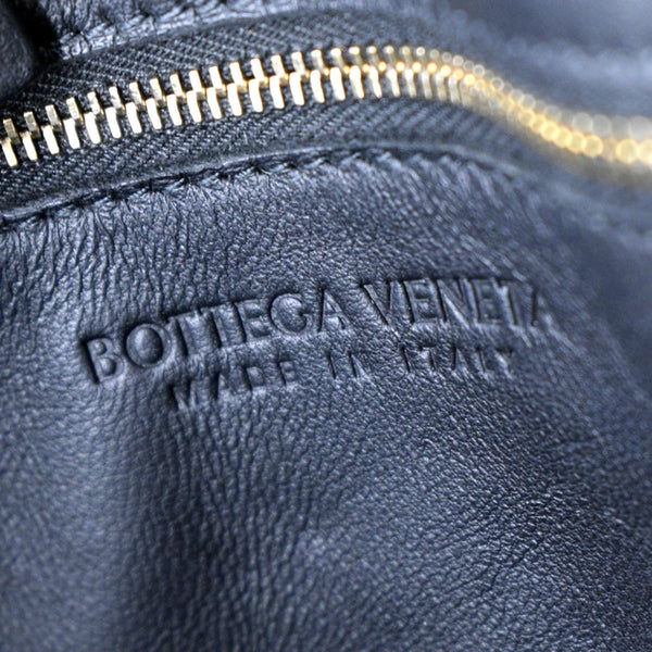 BOTTEGA VENETA Cassette Intreccio Leather Crossbody Bag Black