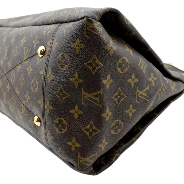 LOUIS VUITTON Artsy MM Monogram Canvas Hobo Bag Brown