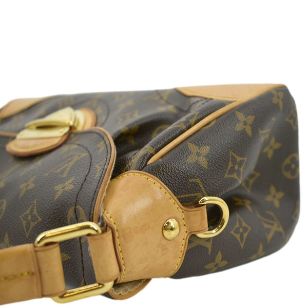 LOUIS VUITTON Beverly MM Monogram Canvas Satchel Bag Brown