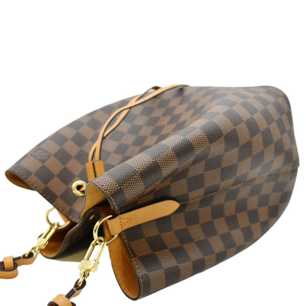 LOUIS VUITTON Neonoe Damier Ebene Shoulder Bag Safran Yellow