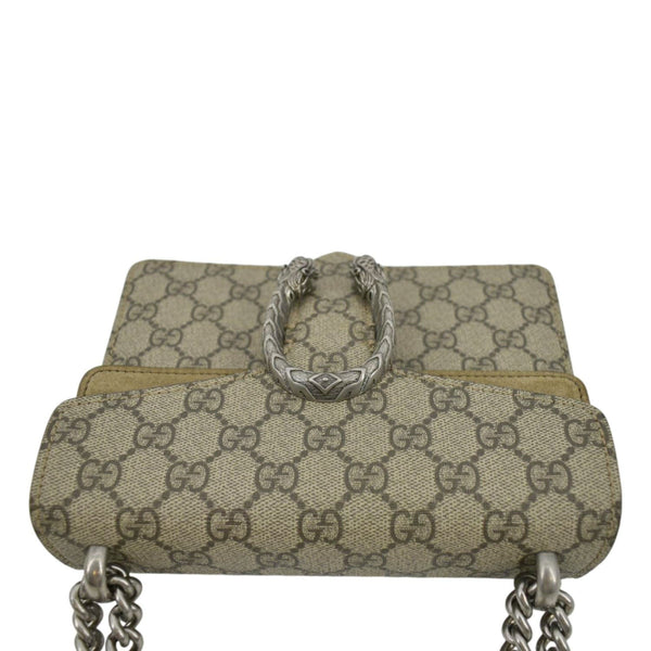 GUCCI Dionysus Mini GG Supreme Canvas Crossbody Bag Beige 421970