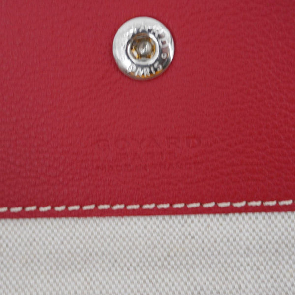 Metal Clasp & Button Detail of Goyard Saint Louis PM Tote Bag