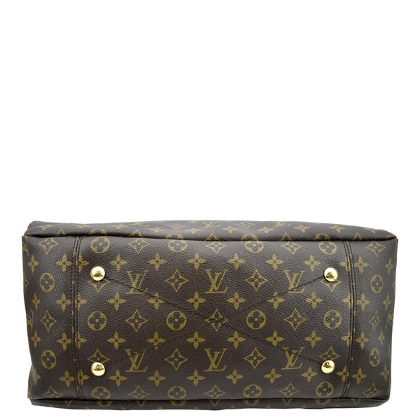 LOUIS VUITTON Artsy MM Monogram Canvas Hobo Bag Brown