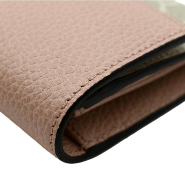 Gucci GG Marmont Continental Canvas Wallet Pink - Top Right