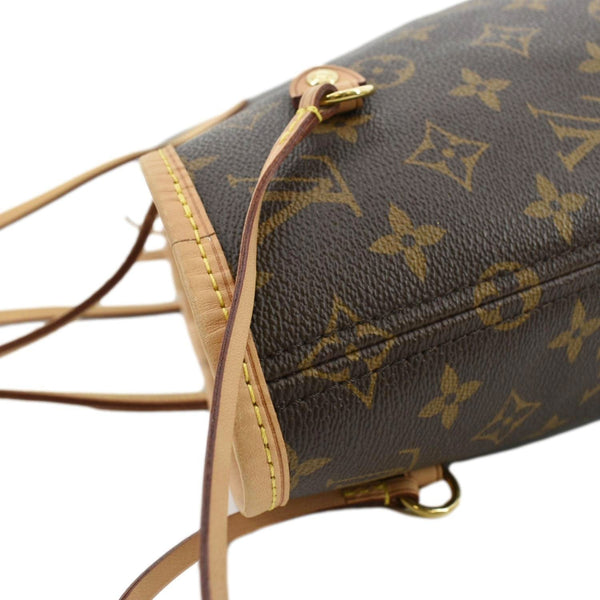 LOUIS VUITTON Neverfull MM Monogram Canvas Tote Bag Brown