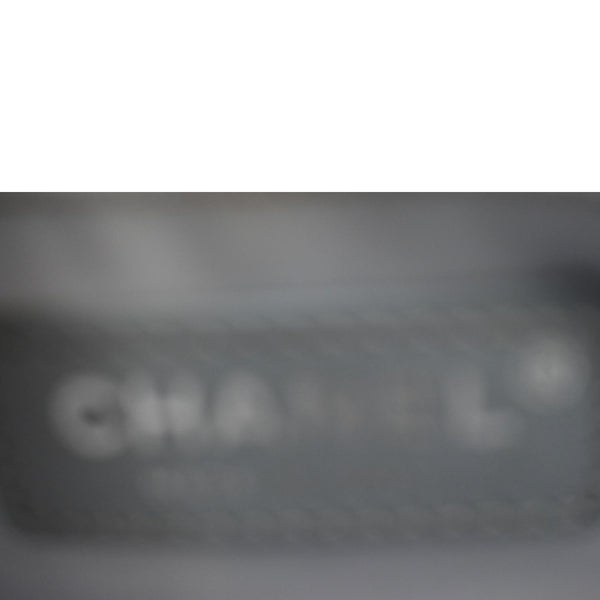 CHANEL Gradient Metallic Quilted Calfskin Leather Clutch Bag Silver