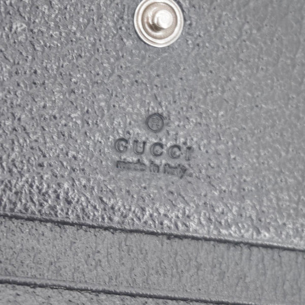 GUCCI Horsebit 1955 GG Supreme Canvas Card Case Wallet Beige 621887