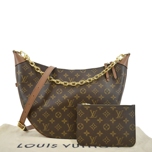 LOUIS VUITTON Loop Monogram Reverse Canvas Shoulder Bag Brown