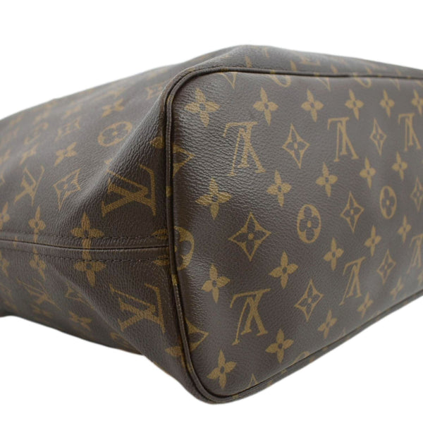 LOUIS VUITTON Neverfull MM Monogram Canvas Tote Bag Brown