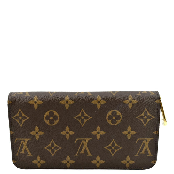 LOUIS VUITTON Monogram Canvas Zippy Wallet Brown