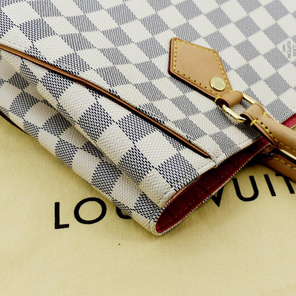 LOUIS VUITTON Calvi Damier Azur Shoulder Bag White