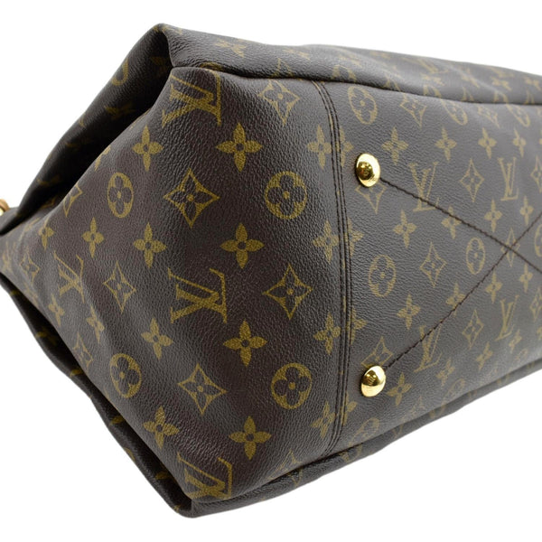 LOUIS VUITTON Artsy MM Monogram Canvas Hobo Bag Brown