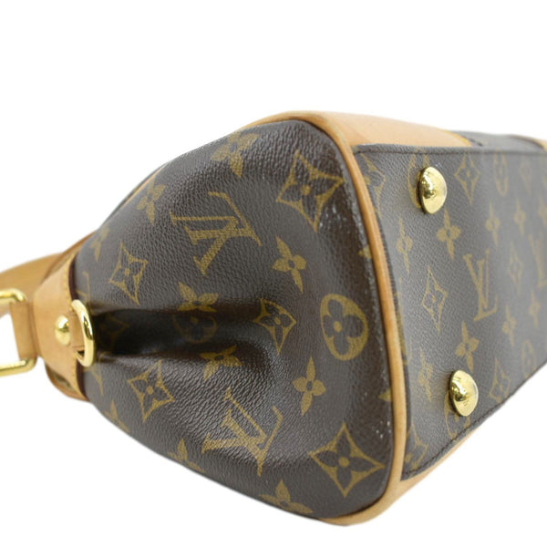 LOUIS VUITTON Beverly MM Monogram Canvas Satchel Bag Brown