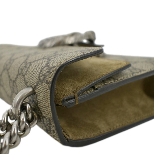 GUCCI Dionysus Mini GG Supreme Canvas Crossbody Bag Beige 421970