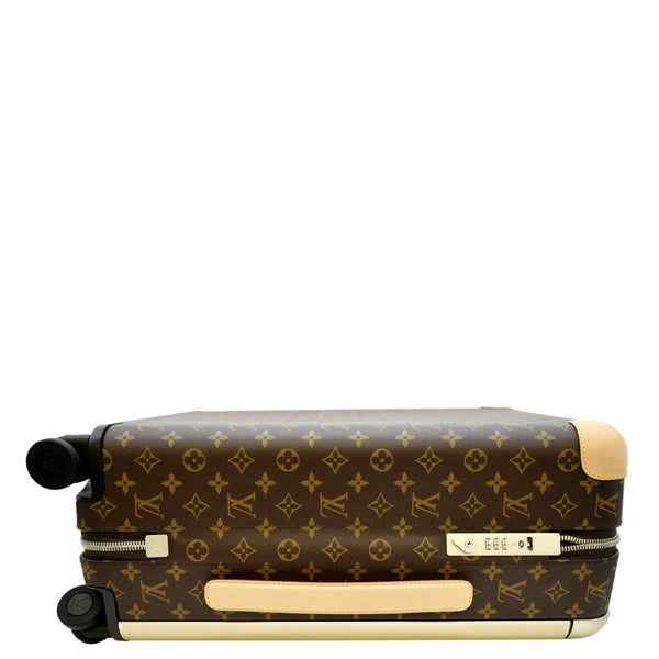 LOUIS VUITTON Horizon 55 Monogram Canvas Rolling Suitcase Brown