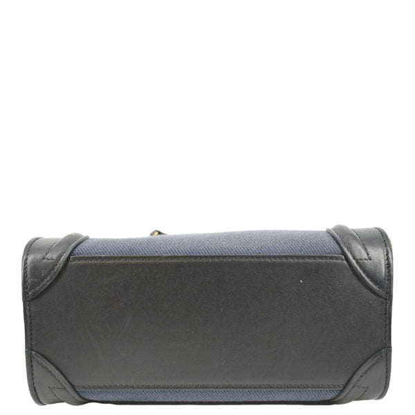 CELINE Nano Luggage Textile Leather Shoulder Bag Tricolor