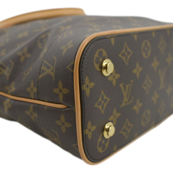 LOUIS VUITTON Carry All MM NM Monogram Canvas Shoulder Bag Brown