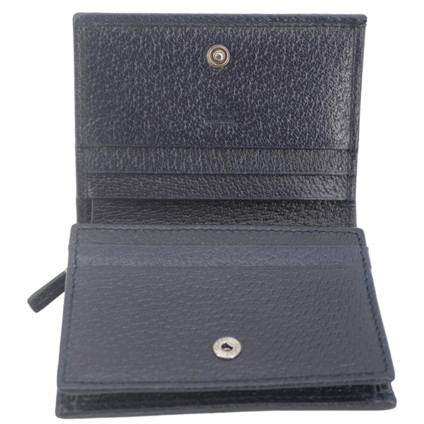 GUCCI Horsebit 1955 GG Supreme Canvas Card Case Wallet Beige 621887